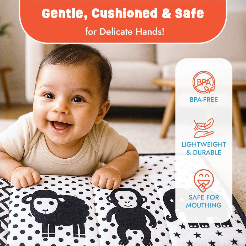 High Contrast Tummy Time Book