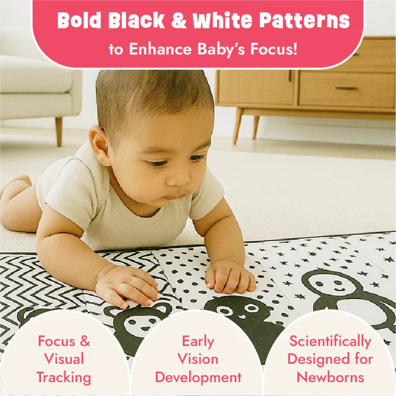 High Contrast Tummy Time Book