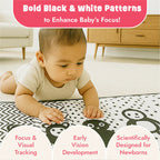 High Contrast Tummy Time Book