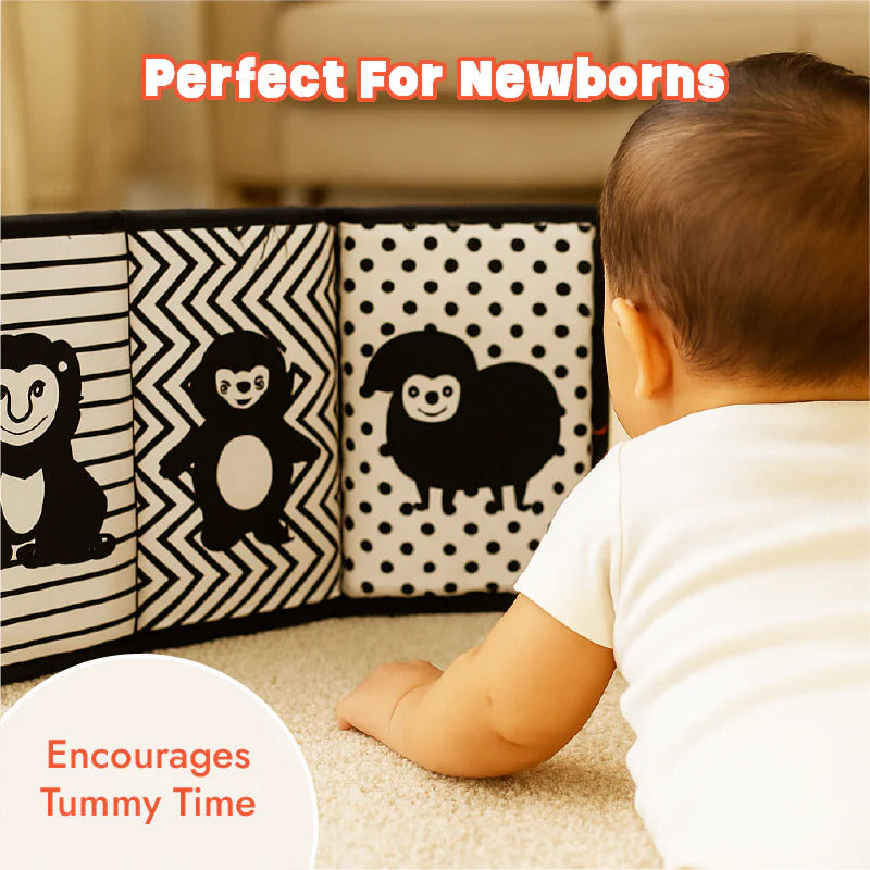 High Contrast Tummy Time Book