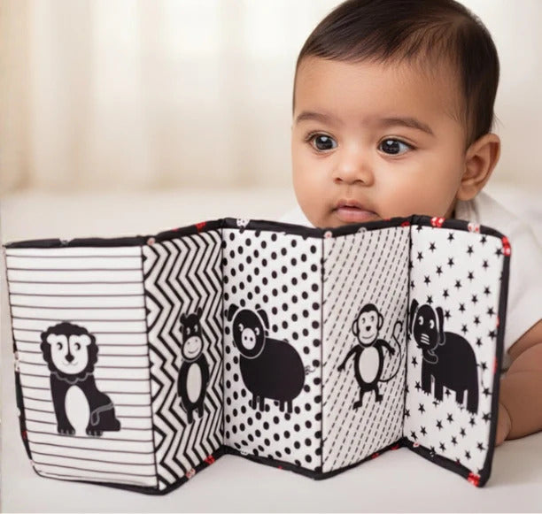 High Contrast Tummy Time Book